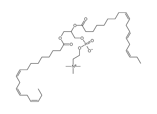 2,3-bis[[(9Z,12Z,15Z)-octadeca-9,12,15-trienoyl]oxy]propyl 2-(trimethylazaniumyl)ethyl phosphate结构式