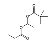 1-propanoyloxyethyl 2,2-dimethylpropanoate结构式
