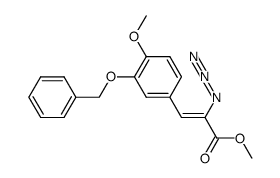 methyl 2-azido-3-(3-benzyloxy-4-methoxyphenyl)acrylate结构式