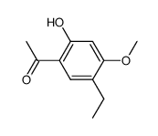 4-methoxy-2-hydroxy-5-ethylacetophenone结构式