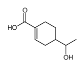 (9ci)-4-(1-羟基乙基)-1-环己烯-1-羧酸结构式