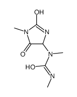 1,3-dimethyl-1-(1-methyl-2,5-dioxoimidazolidin-4-yl)urea Structure