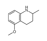 5-methoxy-2-methyl-1,2,3,4-tetrahydroquinoline结构式