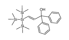 (3-hydroxy-3,3-diphenyl-1-propenyl)tris(trimethylsilyl)silane Structure