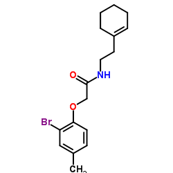 2-(2-Bromo-4-methylphenoxy)-N-[2-(1-cyclohexen-1-yl)ethyl]acetamide Structure