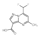 7-(difluoromethyl)-5-methylpyrazolo[1,5-a]pyrimidine-3-carboxylic acid Structure