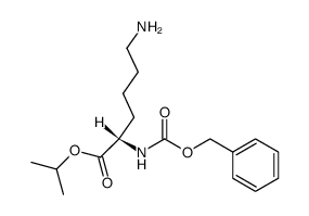 Nα-benzyloxycarbonyl-L-lysine isopropyl ester结构式