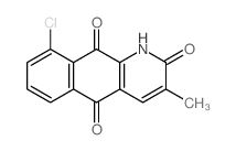 9-chloro-3-methyl-1H-benzo[g]quinoline-2,5,10-trione结构式