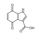 4,7-Dioxo-4,7-dihydro-1H-indole-3-carboxylic acid结构式