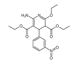 6-amino-2-ethoxy-4-(3-nitro-phenyl)-3,4-dihydro-pyridine-3,5-dicarboxylic acid diethyl ester Structure