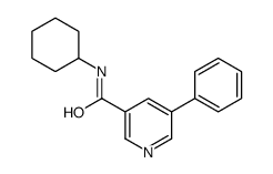 N-cyclohexyl-5-phenylpyridine-3-carboxamide Structure