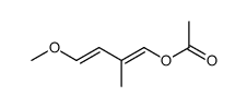 1-acetoxy-4-methoxy-2-methyl-buta-1,3-diene结构式