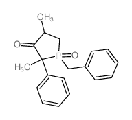 1-benzyl-2,4-dimethyl-1-oxo-2-phenyl-1$l^C19H21O2P-phosphacyclopentan-3-one structure