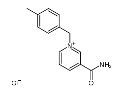 1-(4-Methylbenzyl)-3-carbamoylpyridinium chloride structure