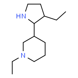 Piperidine, 1-ethyl-3-(3-ethyl-2-pyrrolidinyl)- (9CI)结构式