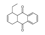 1-ethyl-1,4,4a,9a-tetrahydroanthracene-9,10-dione结构式