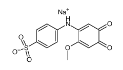 Sodium; 4-(6-methoxy-3,4-dioxo-cyclohexa-1,5-dienylamino)-benzenesulfonate结构式