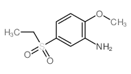 Benzenamine,5-(ethylsulfonyl)-2-methoxy- Structure