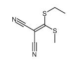 2-[ethylsulfanyl(methylsulfanyl)methylidene]propanedinitrile结构式