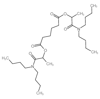 Hexanedioic acid,1,6-bis[2-(dibutylamino)-1-methyl-2-oxoethyl] ester结构式
