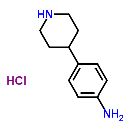 4-(4-Piperidinyl)aniline hydrochloride (1:1) Structure