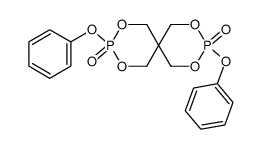 3,9-diphenoxy-2,4,8,10-tetraoxa-3,9-diphosphaspiro[5.5]undecane-3,9-dioxide结构式
