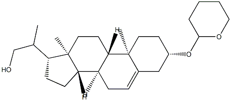 3β-[(Tetrahydro-2H-pyran-2-yl)oxy]pregn-5-ene-20-methanol Structure