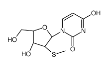 1-[(2R,3R,4R,5R)-4-hydroxy-5-(hydroxymethyl)-3-methylsulfanyloxolan-2-yl]pyrimidine-2,4-dione结构式