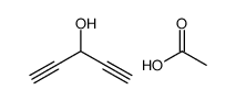 acetic acid,penta-1,4-diyn-3-ol结构式
