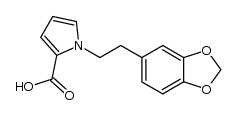 1-(2-benzo[1,3]dioxol-5-yl-ethyl)-pyrrole-2-carboxylic acid结构式