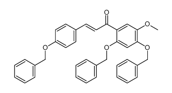 1-[5-Methoxy-2,4-bis(phenylmethoxy)phenyl]-3-[4-(phenylmethoxy)phenyl]-2-propen-1-one Structure