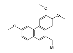 10-(bromomethyl)-2,3,6-trimethoxyphenanthrene Structure