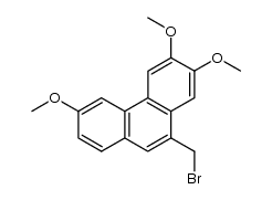 10-(bromomethyl)-2,3,6-trimethoxyphenanthrene结构式