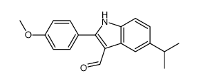 2-(4-methoxyphenyl)-5-propan-2-yl-1H-indole-3-carbaldehyde Structure