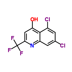 5,7-Dichloro-4-hydroxy-2-(trifluoromethyl)quinoline structure