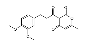 3-[3-(3,4-dimethoxy-phenyl)-propionyl]-6-methyl-pyran-2,4-dione结构式