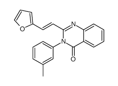 2-[(E)-2-(furan-2-yl)ethenyl]-3-(3-methylphenyl)quinazolin-4-one结构式