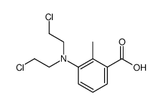 3-[Bis(2-chloroethyl)amino]-o-toluic acid结构式