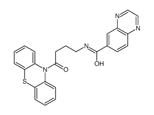 6-Quinoxalinecarboxamide,N-[4-oxo-4-(10H-phenothiazin-10-yl)butyl]-(9CI) structure