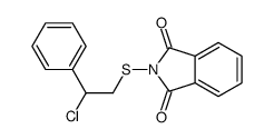 2-(2-chloro-2-phenylethyl)sulfanylisoindole-1,3-dione结构式