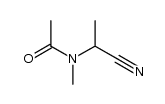 N-Acetyl-N-methyl-α-methyl-aminoacetonitril结构式