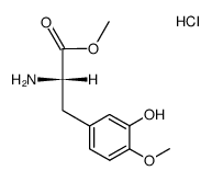 L-Tyrosine, 3-hydroxy-O-Methyl-, Methyl ester, hydrochloride结构式