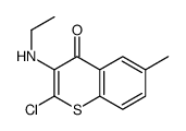 2-chloro-3-(ethylamino)-6-methylthiochromen-4-one Structure