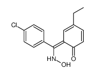 6-[(4-chlorophenyl)-(hydroxyamino)methylidene]-4-ethylcyclohexa-2,4-dien-1-one结构式