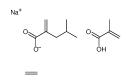 sodium,ethene,4-methyl-2-methylidenepentanoate,2-methylprop-2-enoic acid结构式