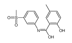 2-hydroxy-5-methyl-N-(3-methylsulfonylphenyl)benzamide Structure