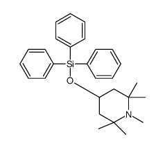 (1,2,2,6,6-pentamethylpiperidin-4-yl)oxy-triphenylsilane结构式