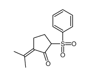 2-(benzenesulfonyl)-5-propan-2-ylidenecyclopentan-1-one结构式