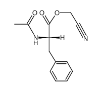 N-acetyl-L-phenylalanine cyanomethyl ester Structure