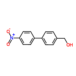(4'-Nitro-4-biphenylyl)methanol structure